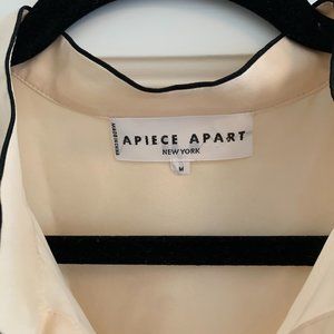 Apiece Apart Cream Silk Top